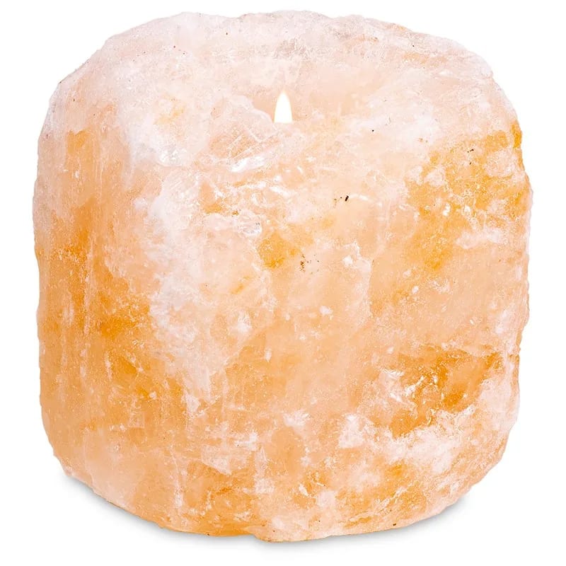 Teelichthalter Salzkristall ca. 800-1200g