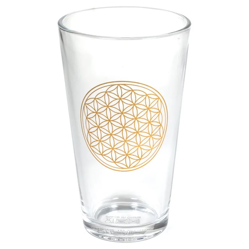 Glas  Blume des Lebens
