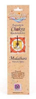 Wurzel-Chakra (Muladhara) Berk Holy Smokes - "Wurzel-Chakra (Muladhara)" - Chakra Line Räucherstäbchen