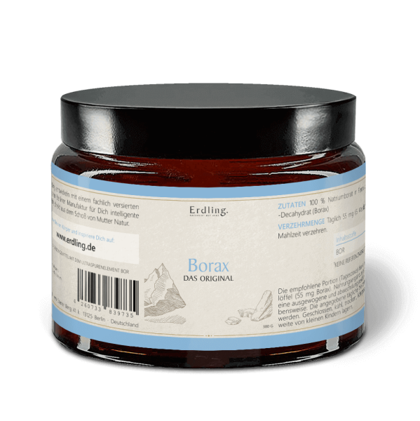 Borax Pulver 380g – Hochreines Natriumborat in Lebensmittelqualität von Waldkraft