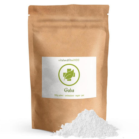 GABA Pulver 100 g Vitalundfitmit100