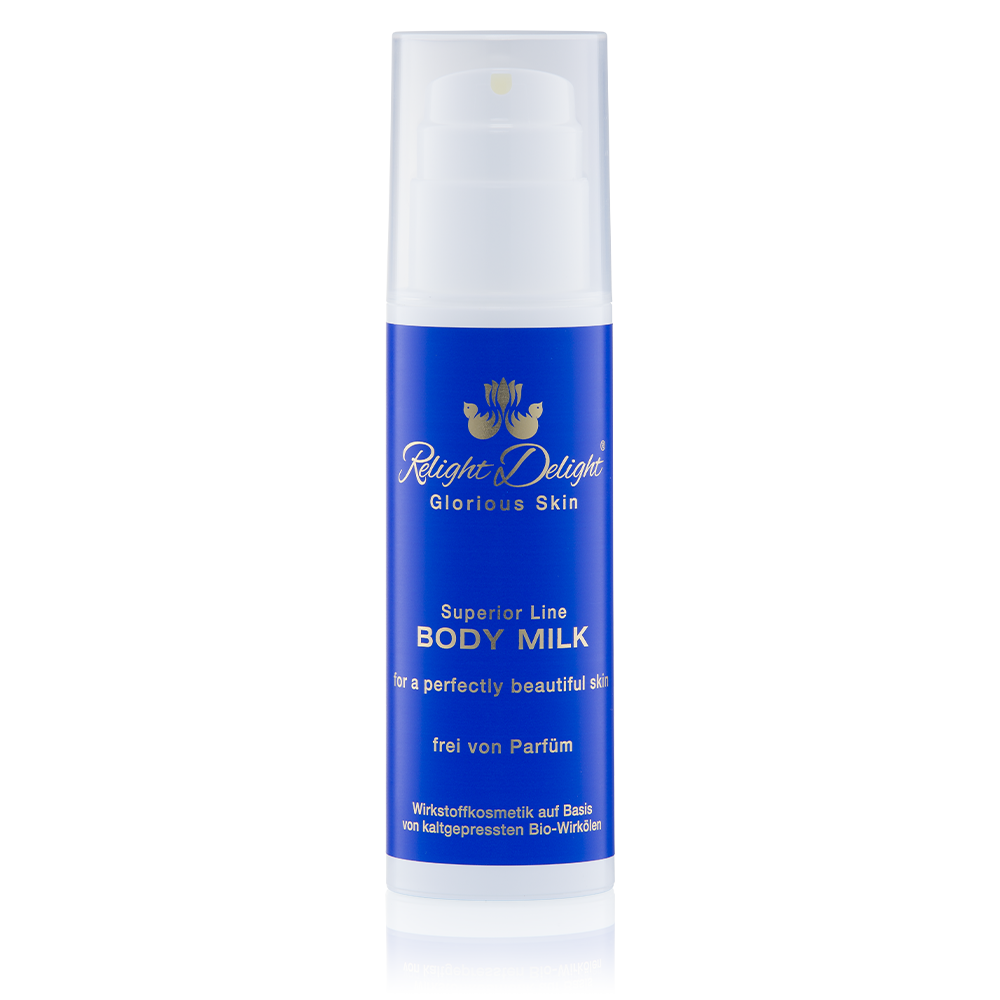 Glorious Skin Body Milk - frei von Parfüm 150ml Relight Delight