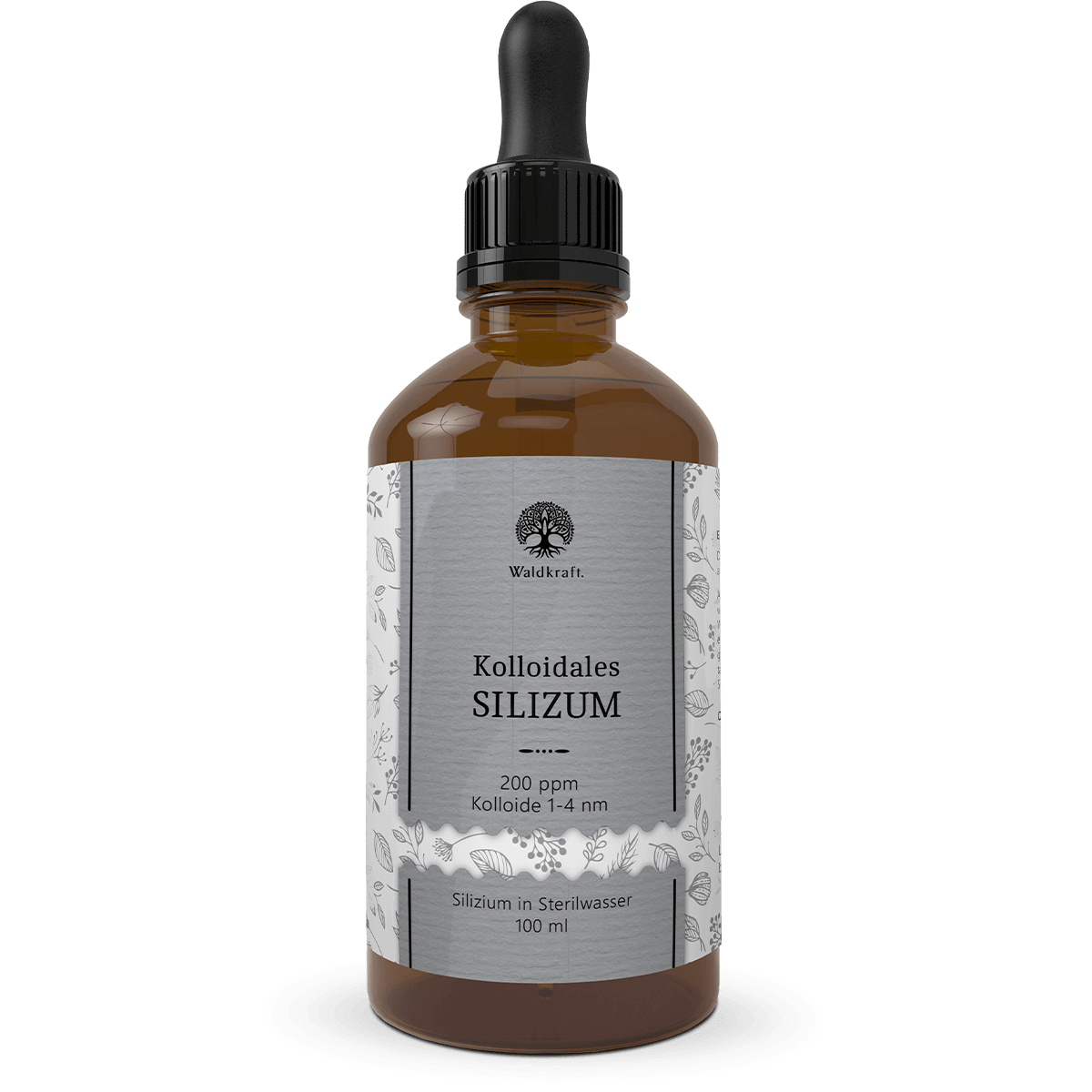 Waldkraft - Kolloidales Silizium – 200 ppm Silizium-Lösung (Pipette)