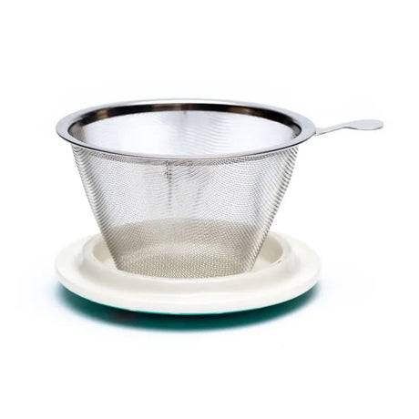 Indischer Elephant - Teetasse mit Sieb und Deckel