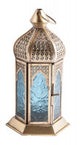 Orientalisches Licht "Magischer Moment" Eisen golden und Türquisglas