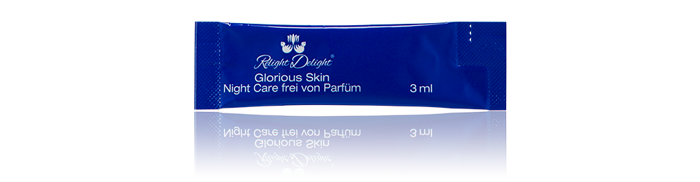Glorious Skin Night Care To Go - frei von Parfüm - 5 Sachets