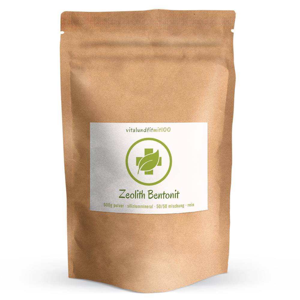 Zeolith-Bentonit Pulver (50 % Naturzeolith, 50 % Bentonit) Vitalundfitmit100
