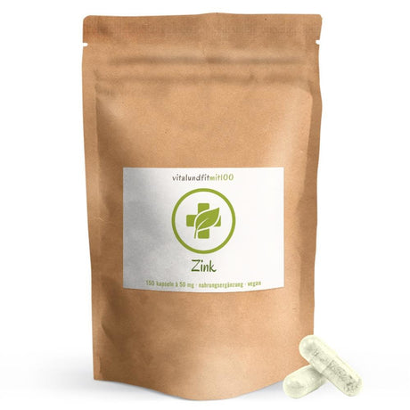 Zink Kapseln 50mg 100 Stück Vitalundfitmit100